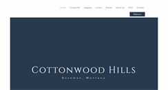 Desktop Screenshot of cottonwoodhills.com