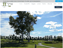Tablet Screenshot of cottonwoodhills.com